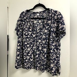 Floral button up blouse
